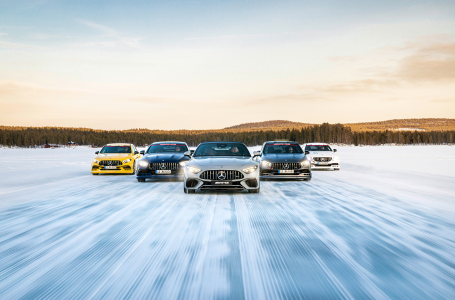 Mercedes e AMG su neve